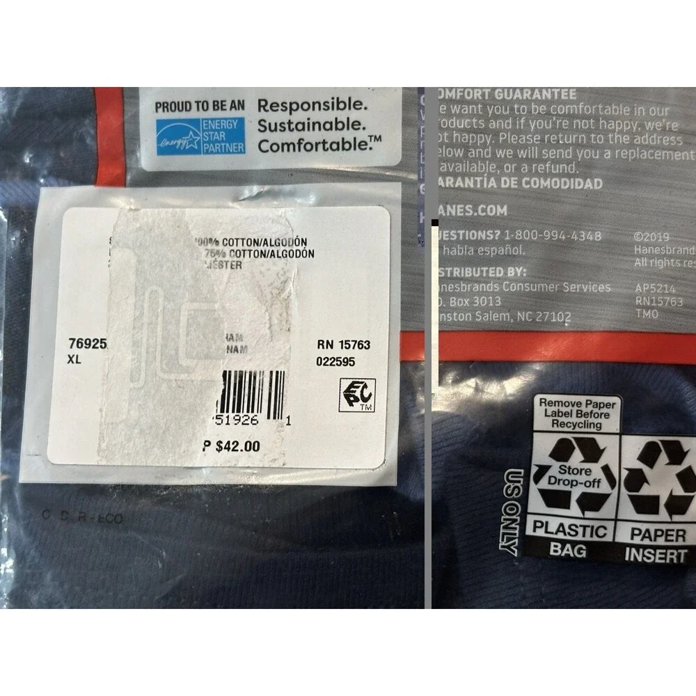 Hanes Ultimate Boxer Briefs Tagless Men's 5 pack Classic Soft Cool Comfort XL